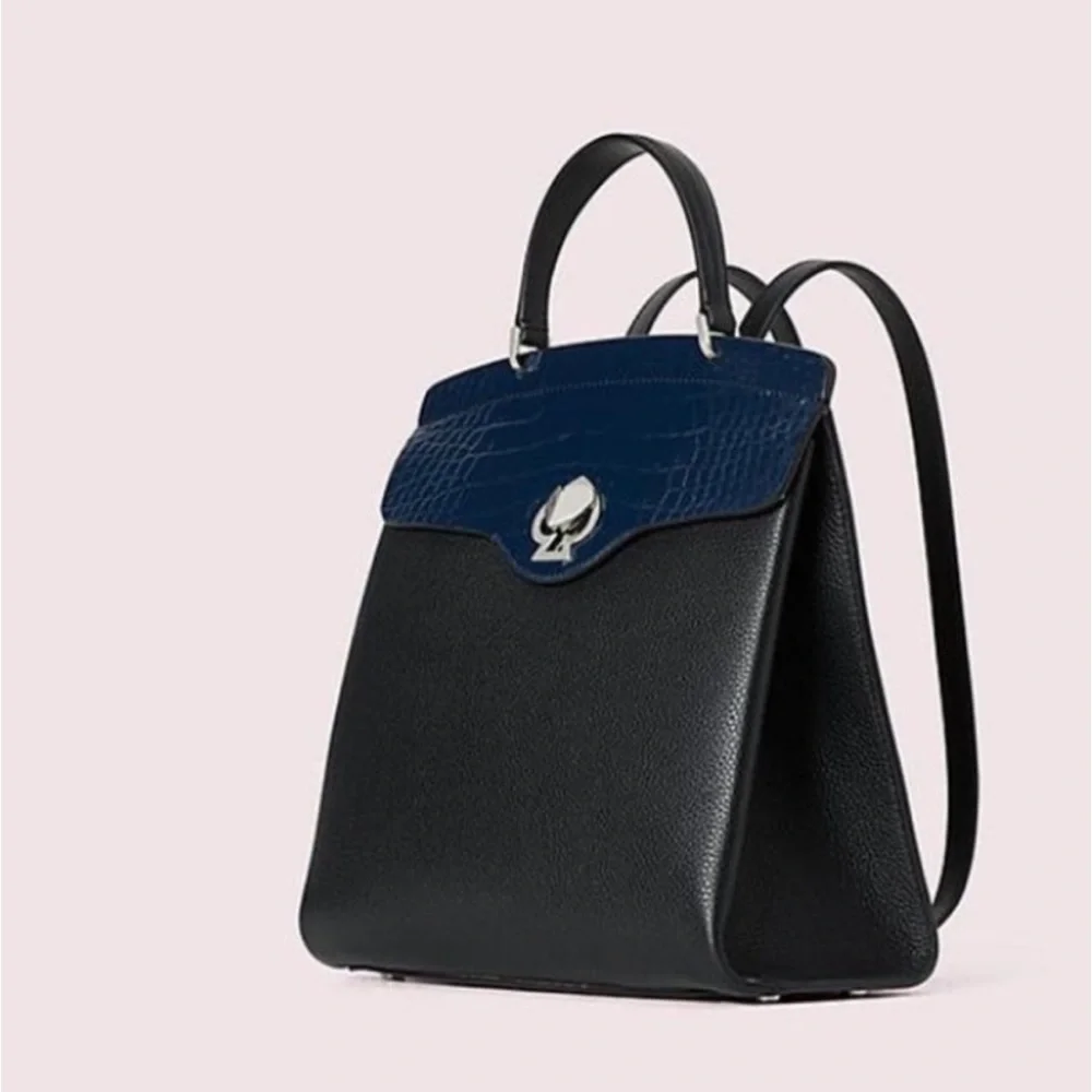 New Kate spade romy croc embossed backpack